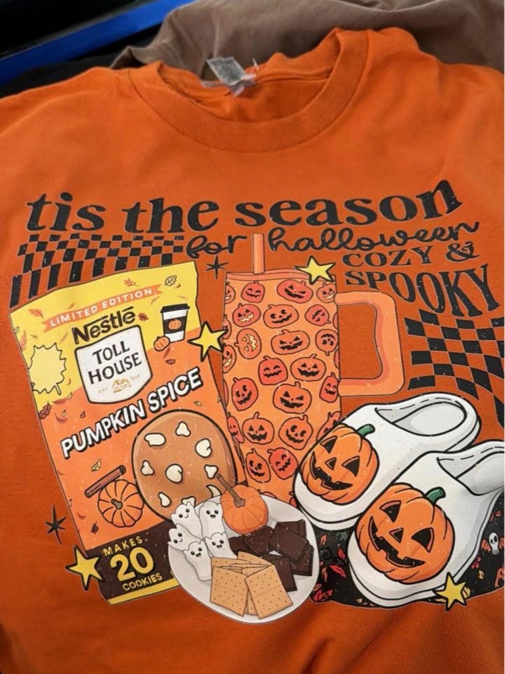 Gildan Pumpkin Spice Graphic Tee - Orange